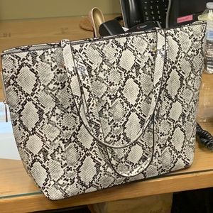 Snakeskin tote